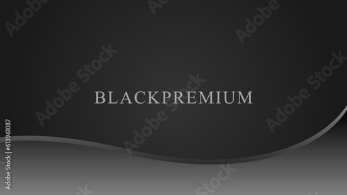 Black premium wave abstract background with luxury dark lines and darkness geometric shapes