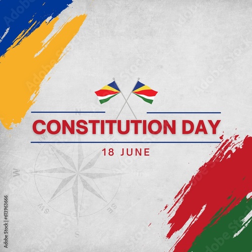 Premium Vector | Vector illustration for happy constitution day Seychelles 18 june
