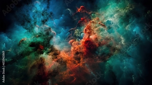 beautiful and colorful nebula © Thiago