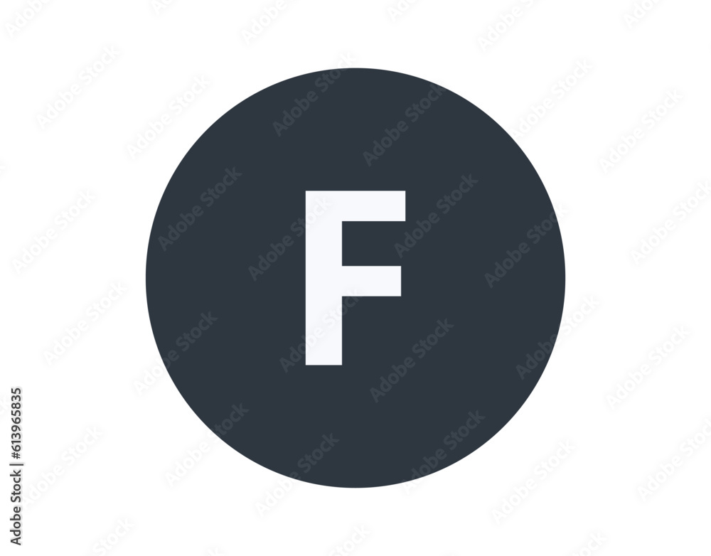 Isolated Fluorine Chemical Element in a Circle.
Isolated Fluorine Chemical Element in a Circle.