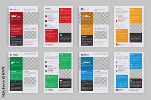 Corporate Case Study Brochure Template Design	