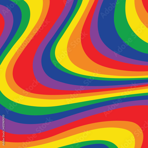 rainbow pride swirl background vector pattern