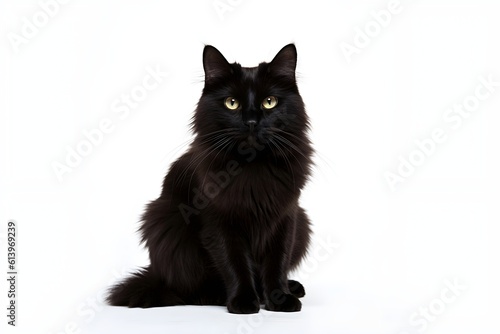 Portrait of a cat isolated on a white background , Copyspace
