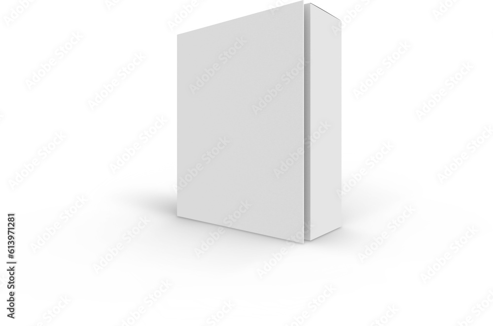 Naklejka premium Blank Paper Software Box 3D-Illustration