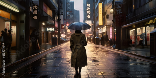 woman walking in the city © adimas