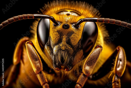 Close up of a wasp