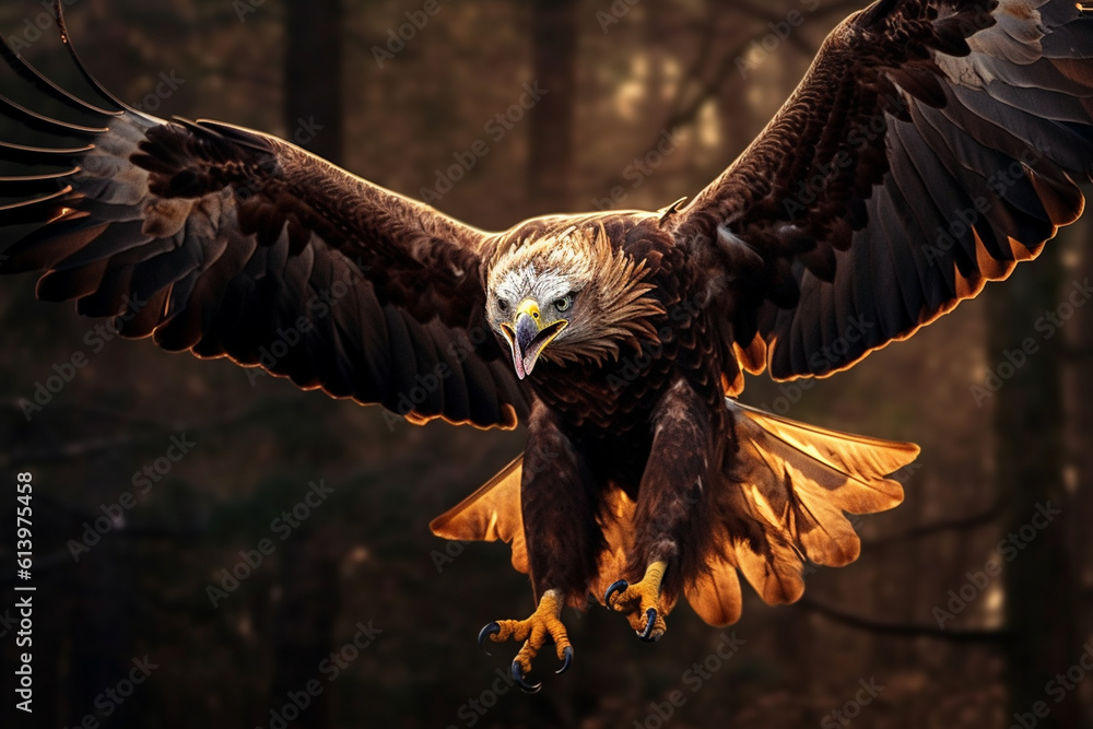Fototapeta premium Eagle in flight