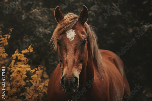 Brown horse portrait © Laura