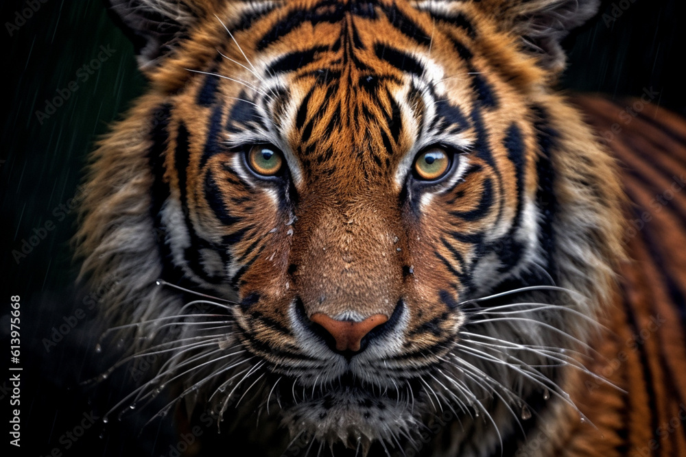 Portrait of a tiger Portrait of a tiger