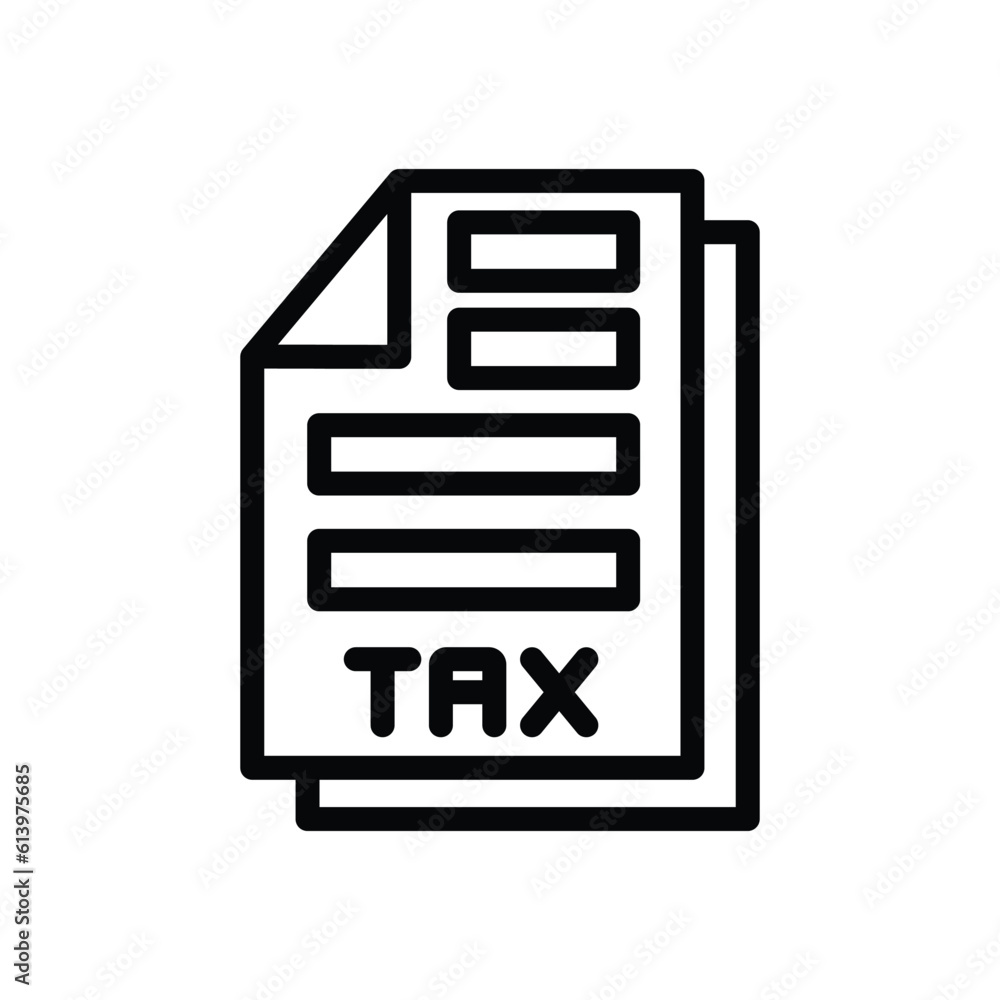 Tax Thin line icon - Digital Marketing - EDITABLE STROKE - EPS Vector Tax Thin line icon - Digital Marketing - EDITABLE STROKE - EPS Vector
