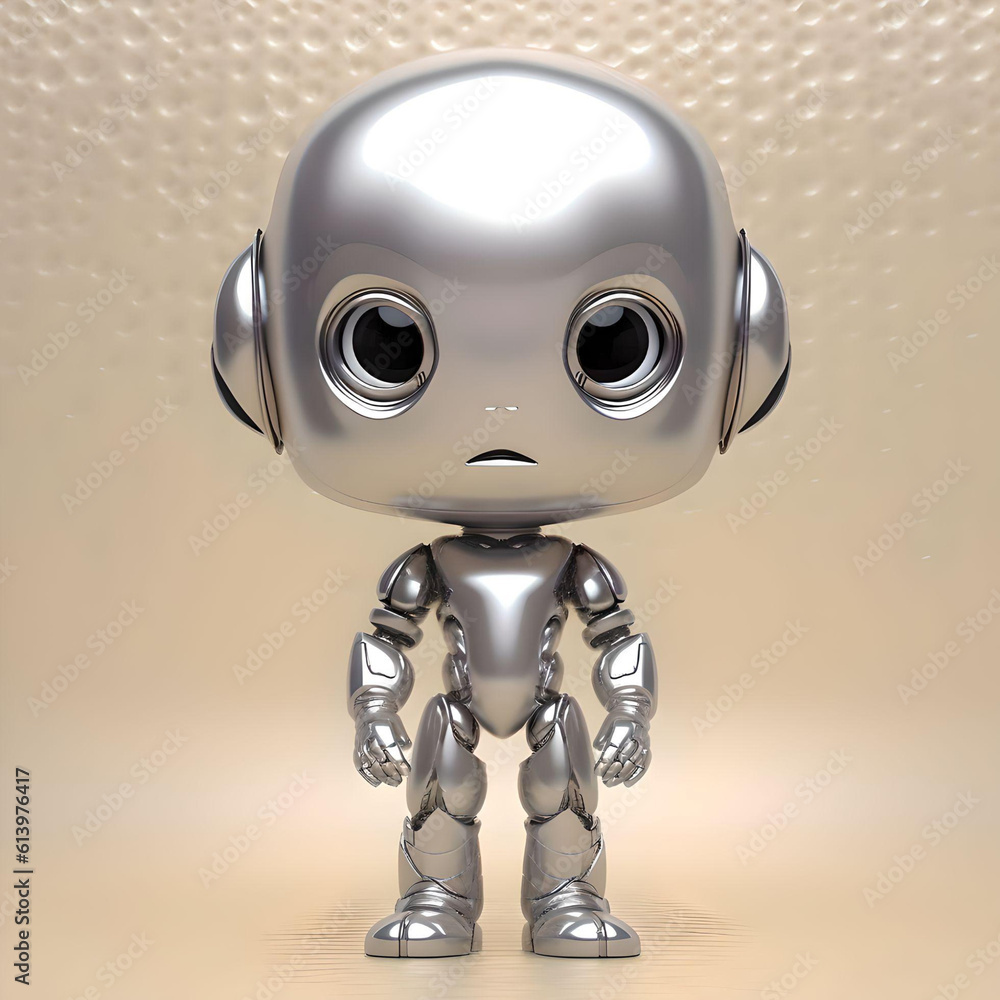 friendly and cute little robot - generative ai friendly and cute little robot - generative ai