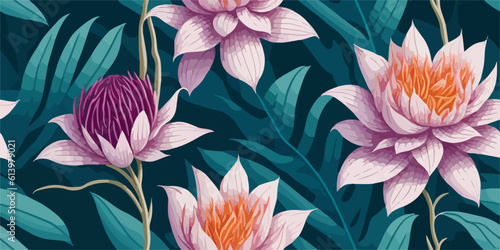 Dreamy Dahlia Delights  Vector Petal Patterns for Whimsical Designs