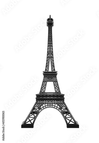 Fototapeta Naklejka Na Ścianę i Meble -  Eiffel Tower model isolated on white background.