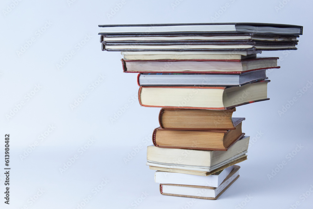 Fototapeta premium A tower of balancing books
