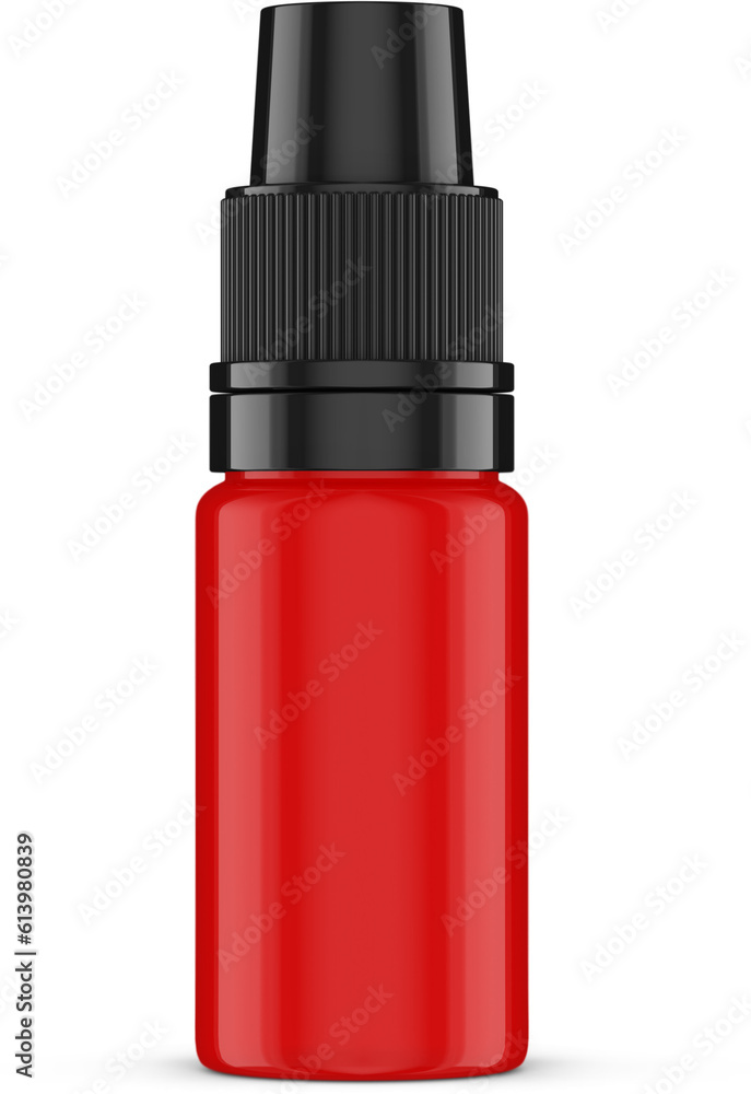 Dispensing Dropper Plastic Bottle Isolated 3D Rendering