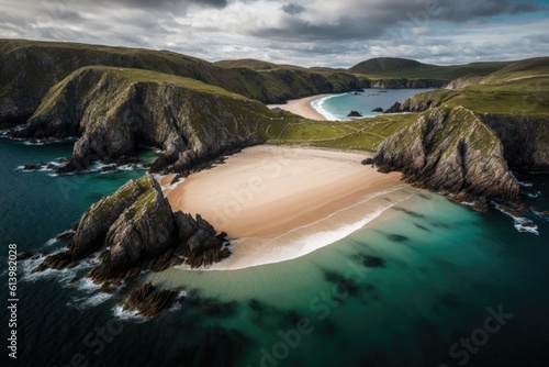 Boyeeghether Bay is the official name of the Murder Hole beach in County Donegal, Ireland. Generative AI