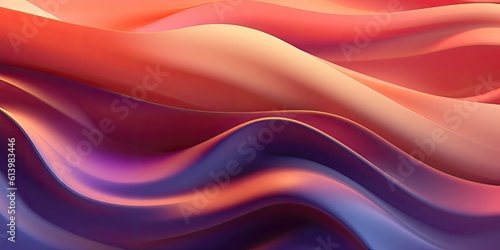 Multi-Colored Wave Pattern Textured Background with Abstract Curves - generative AI