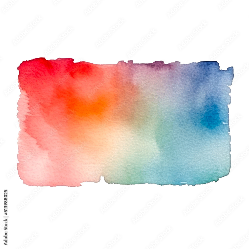 Pastel watercolor painting brush stroke isolated on transparent background. Generative ai Pastel watercolor painting brush stroke isolated on transparent background. Generative ai
