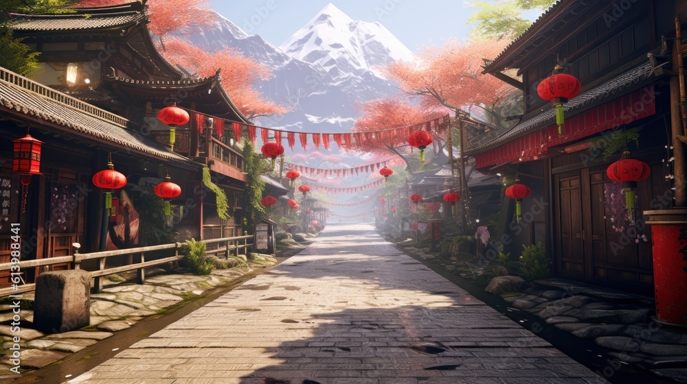 Japan Style Wallpaper Background Stock Illustration | Adobe Stock