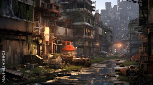 Survival City Game Environment Art © Damian Sobczyk