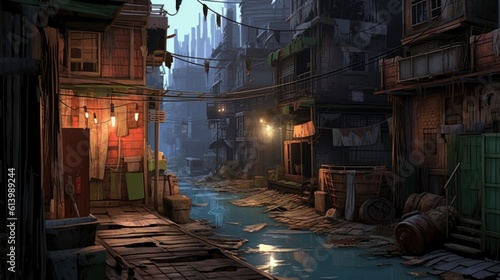 Survival City Game Environment Art © Damian Sobczyk