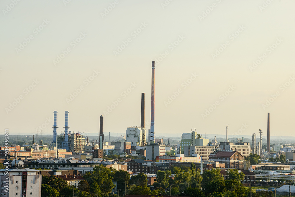 Heating plant in Frankfurt, Germany