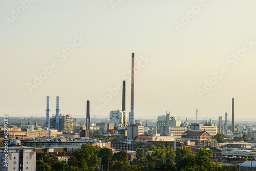 Heating plant in Frankfurt  Germany