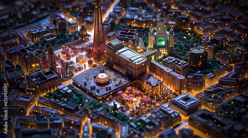 Electronic Cityscape: Miniature Metropolis on a Motherboard - generative ai