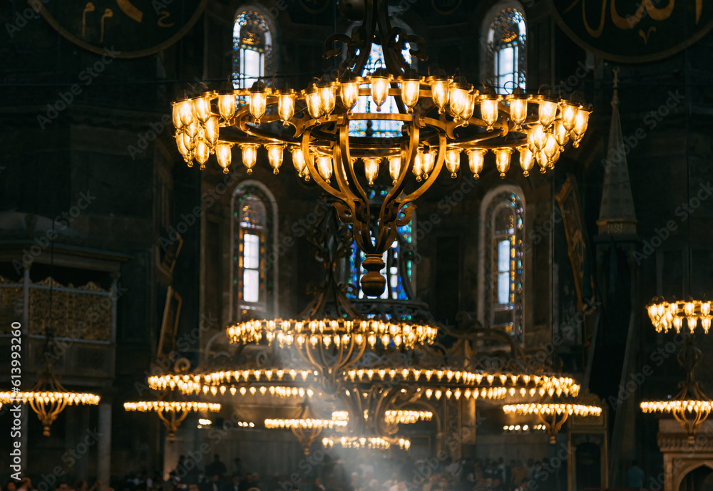 Obraz premium Hagia Ayasofya Sophia Grand Mosque in Istanbul, Turkey.