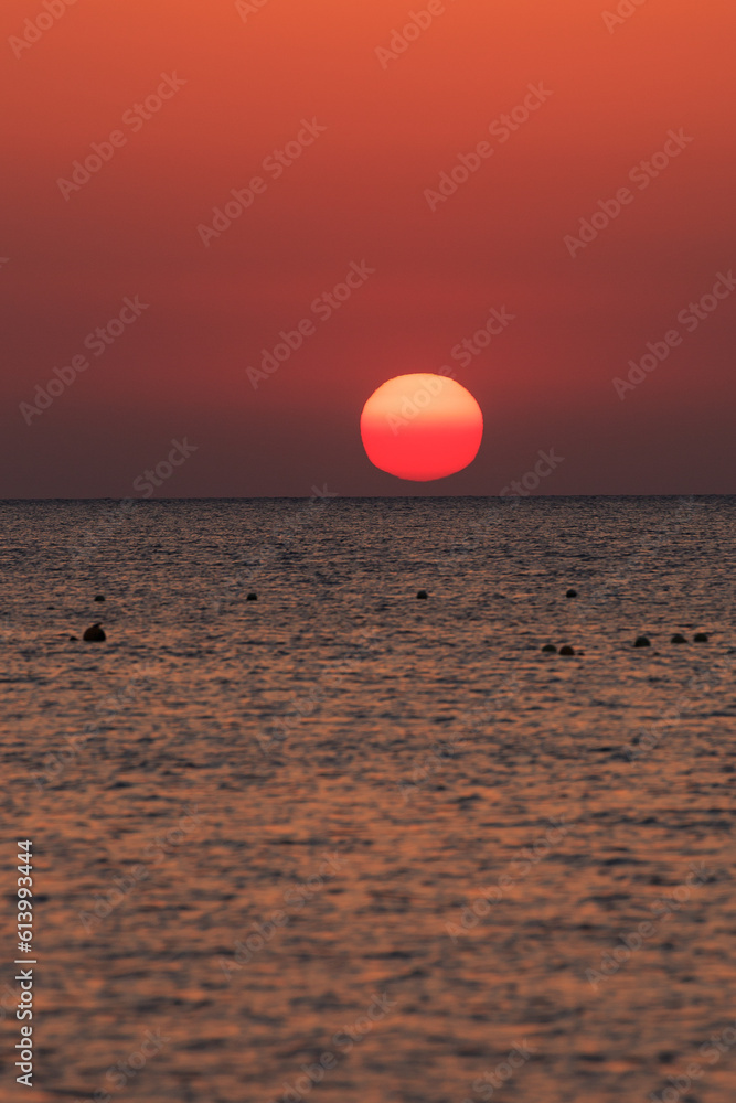 Sunrise over the Red Sea in Makadi Bay Sunrise over the Red Sea in Makadi Bay