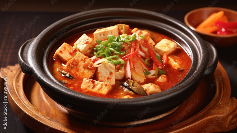 Spicy Delight: Sundubu Jjigae Tofu Stew Sensation