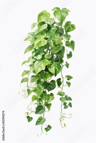 ivy_plant_growing_on_a_white_background