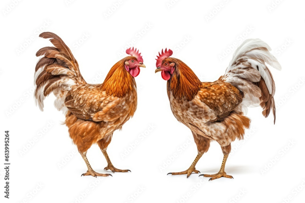 Fototapeta premium chickens_are_standing