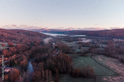 Leon mountains at the sunrise 