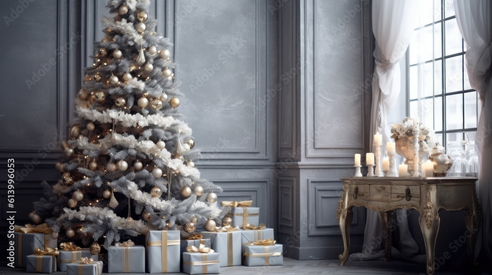 Beautiful Christmas Background. Illustration AI Generative. Beautiful Christmas Background. Illustration AI Generative.