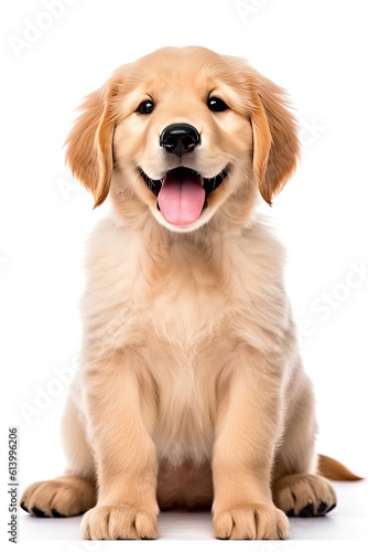 puppy_sitting_up_on_a_white_background