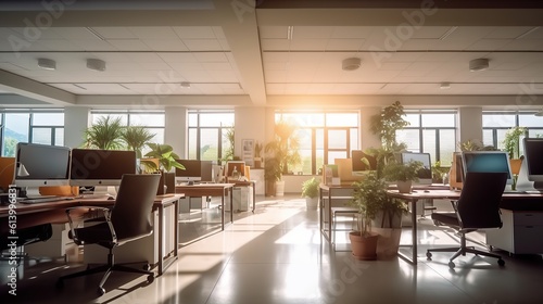 office interior room Generative AI © pector
