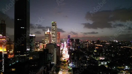 Wallpaper Mural Urban landscape in Taipei city. Torontodigital.ca