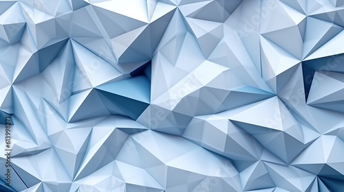 Photo geometric background with polygonal plexus texture futuristic Generative AI