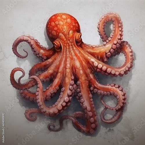 Large octopus. Generative AI