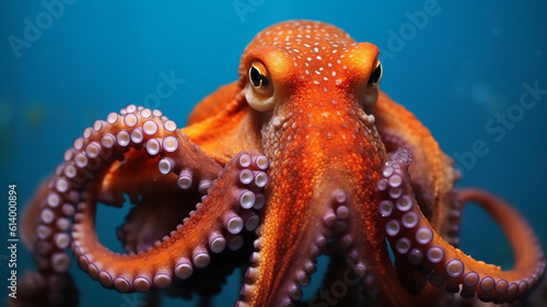 Large octopus. Generative AI