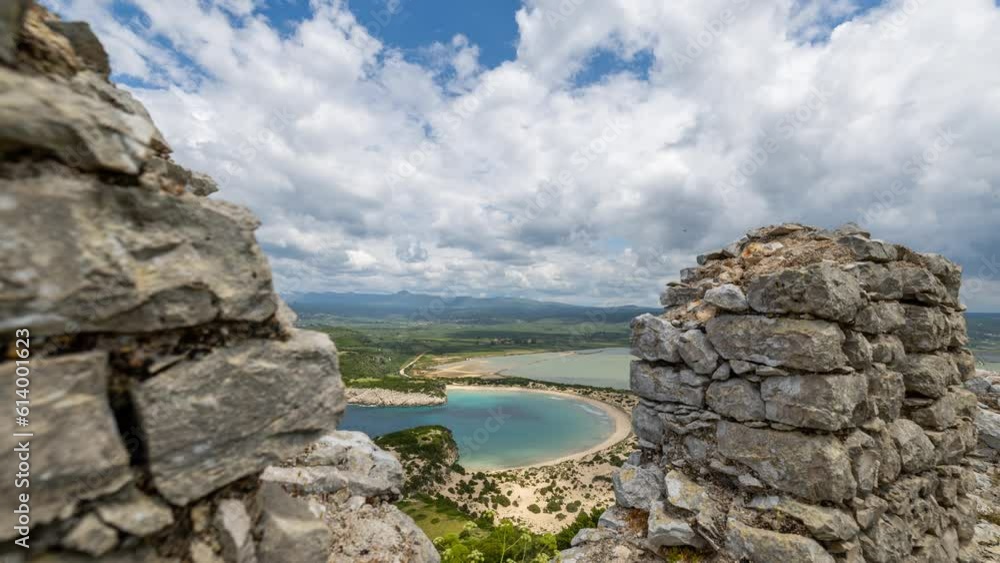 voidokilia beach in the peloponnese, greece voidokilia beach in the peloponnese, greece