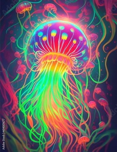 Canvas Print Jellyfish