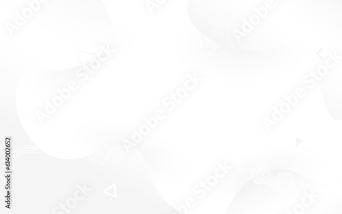 White fluid background. Abstract modern shapes. Subtle texture for website or presentation. Gray dynamic layers. Light geometric design template. Vector illustration