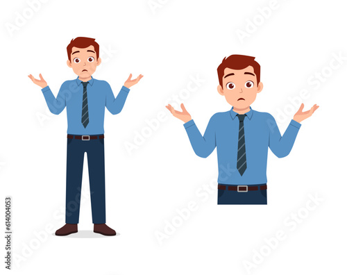 man feeling confused and has no idea