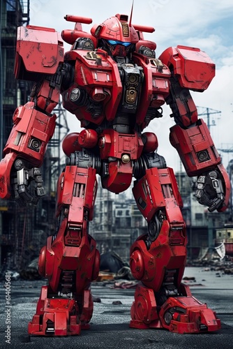 Engine of a car. AI generated art illustration.