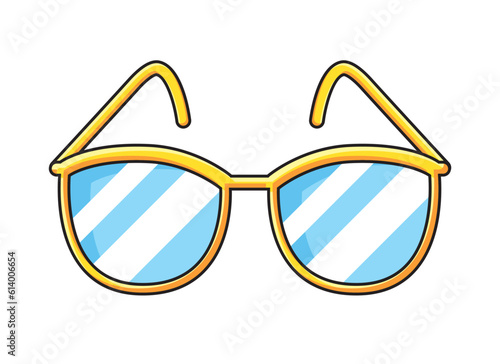 Glasses or eyeglasses isolated vector illustration