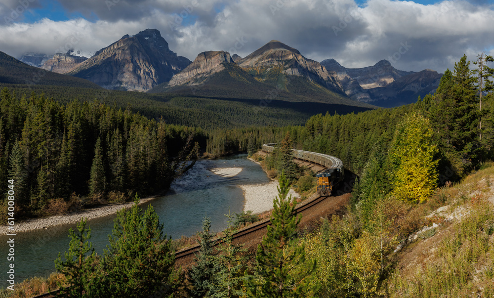 Morant's Curve in Banff National Park, Canada