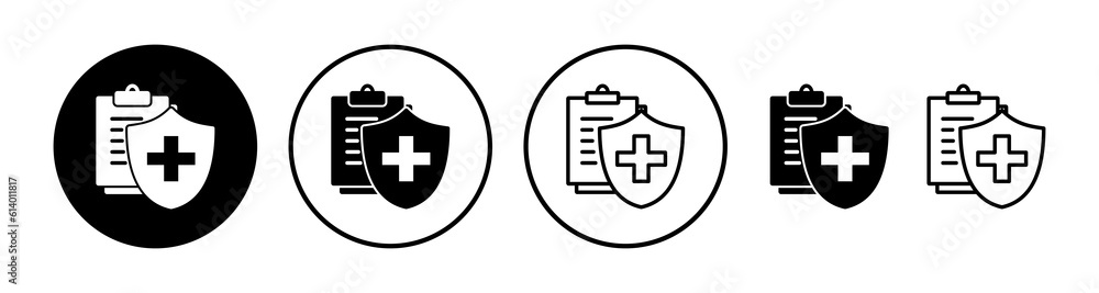 Obraz premium Health insurance icon vector. medical insurance icon