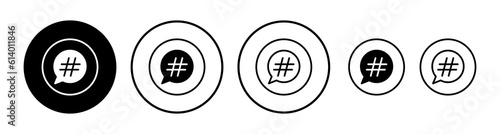Hashtag icon vector. hashtag simbols